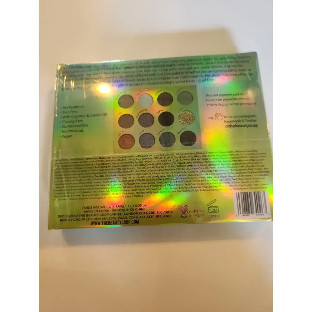 THE BEAUTY CROP Mojito Eyeshadow Palette 12 Shades Metallic